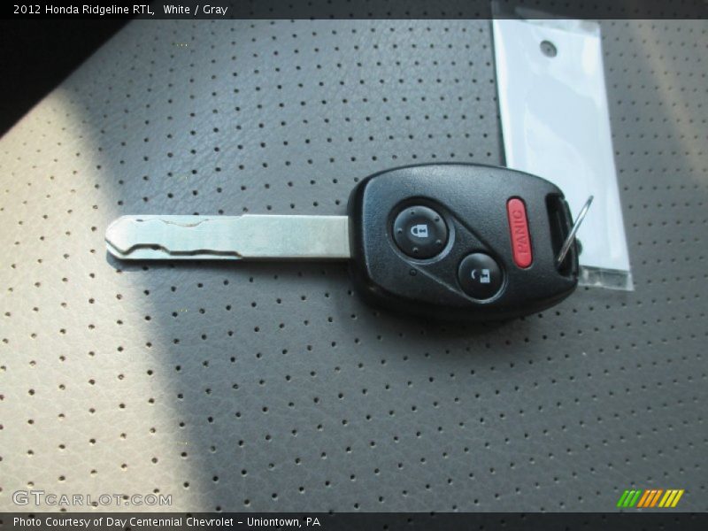 White / Gray 2012 Honda Ridgeline RTL