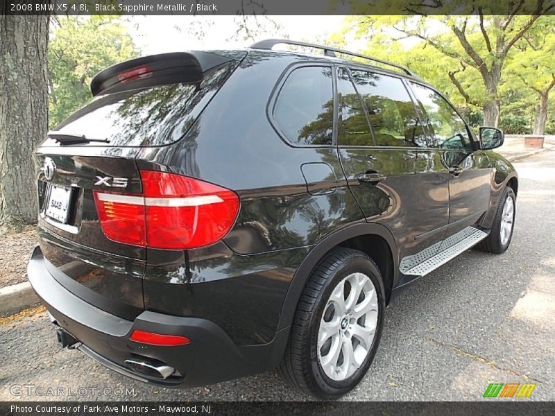 Black Sapphire Metallic / Black 2008 BMW X5 4.8i