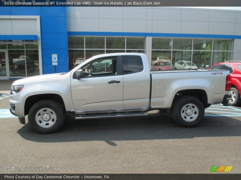 Silver Ice Metallic / Jet Black/Dark Ash 2015 Chevrolet Colorado WT Extended Cab 4WD