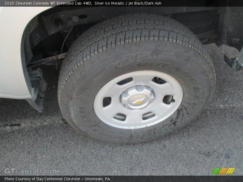 Silver Ice Metallic / Jet Black/Dark Ash 2015 Chevrolet Colorado WT Extended Cab 4WD