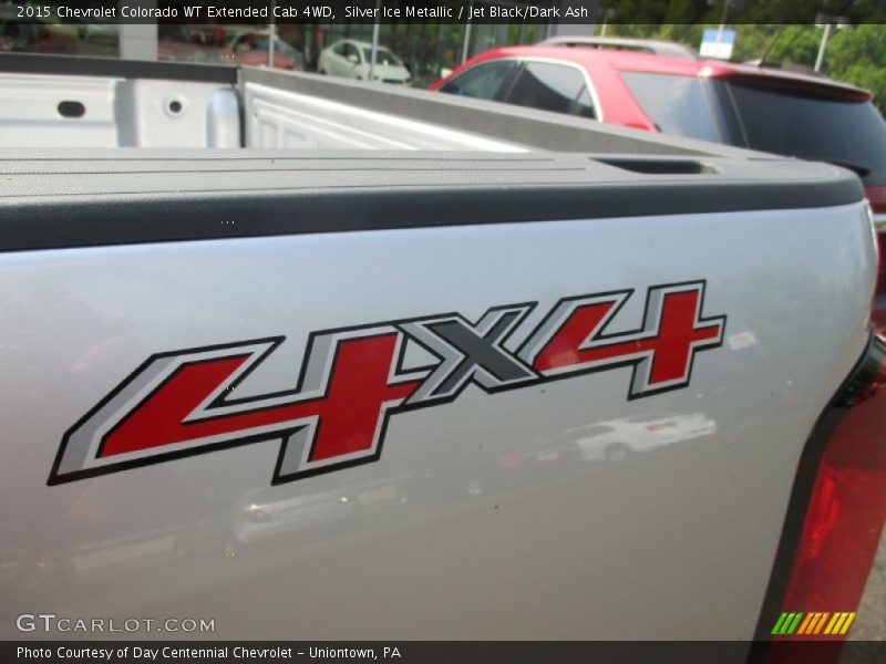 Silver Ice Metallic / Jet Black/Dark Ash 2015 Chevrolet Colorado WT Extended Cab 4WD