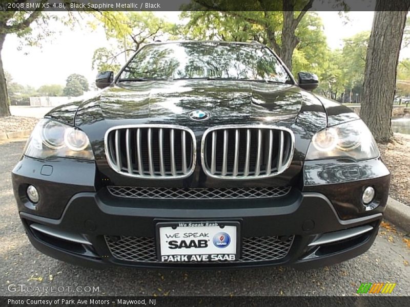 Black Sapphire Metallic / Black 2008 BMW X5 4.8i