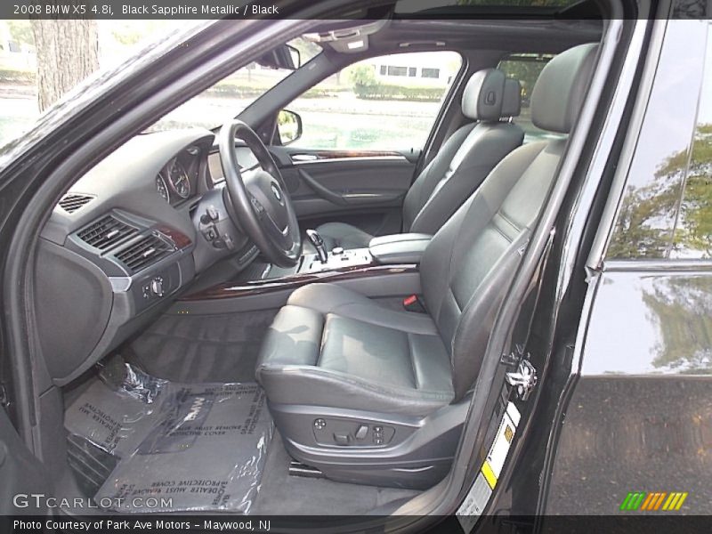 Black Sapphire Metallic / Black 2008 BMW X5 4.8i