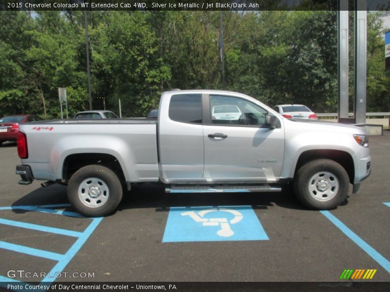 Silver Ice Metallic / Jet Black/Dark Ash 2015 Chevrolet Colorado WT Extended Cab 4WD