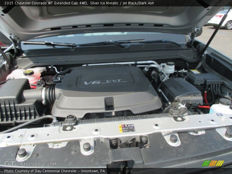 Silver Ice Metallic / Jet Black/Dark Ash 2015 Chevrolet Colorado WT Extended Cab 4WD