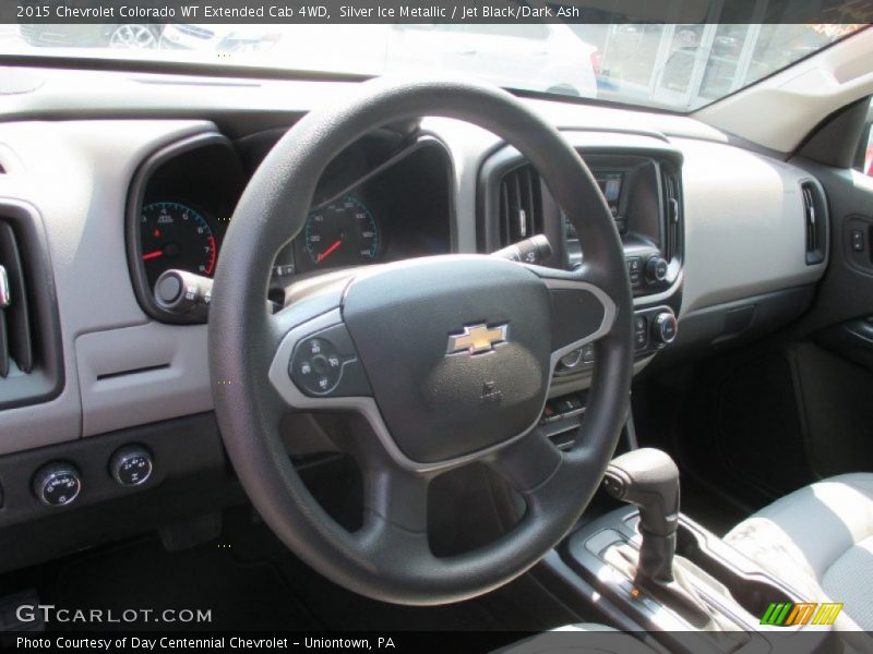 Silver Ice Metallic / Jet Black/Dark Ash 2015 Chevrolet Colorado WT Extended Cab 4WD