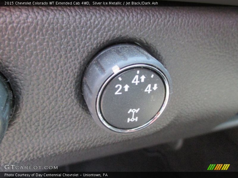 Silver Ice Metallic / Jet Black/Dark Ash 2015 Chevrolet Colorado WT Extended Cab 4WD