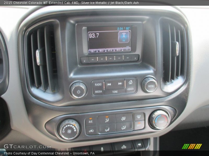 Silver Ice Metallic / Jet Black/Dark Ash 2015 Chevrolet Colorado WT Extended Cab 4WD