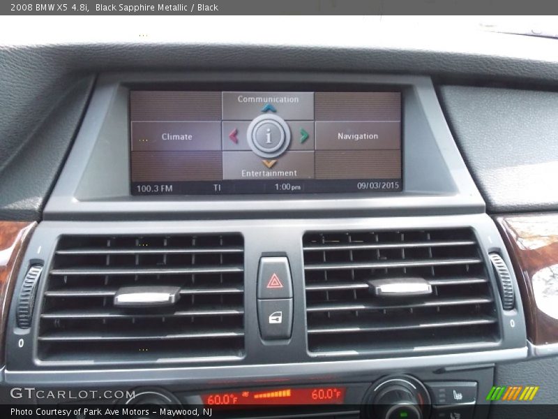 Black Sapphire Metallic / Black 2008 BMW X5 4.8i