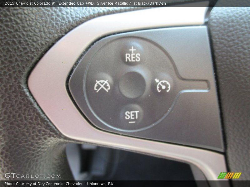 Silver Ice Metallic / Jet Black/Dark Ash 2015 Chevrolet Colorado WT Extended Cab 4WD