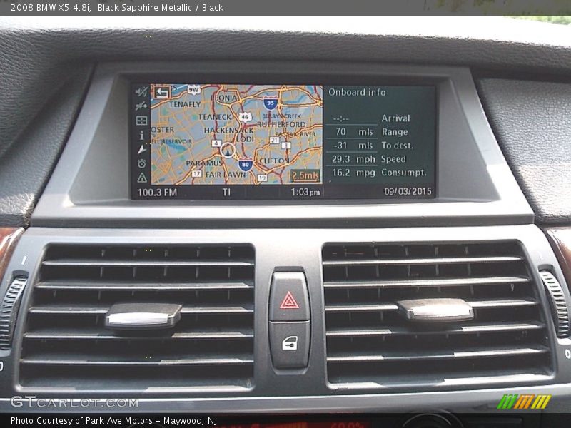 Black Sapphire Metallic / Black 2008 BMW X5 4.8i