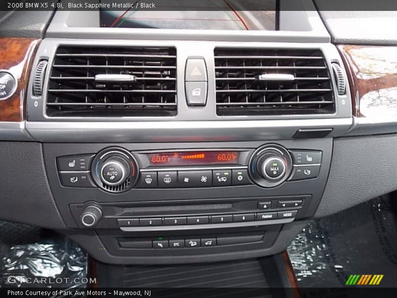 Black Sapphire Metallic / Black 2008 BMW X5 4.8i