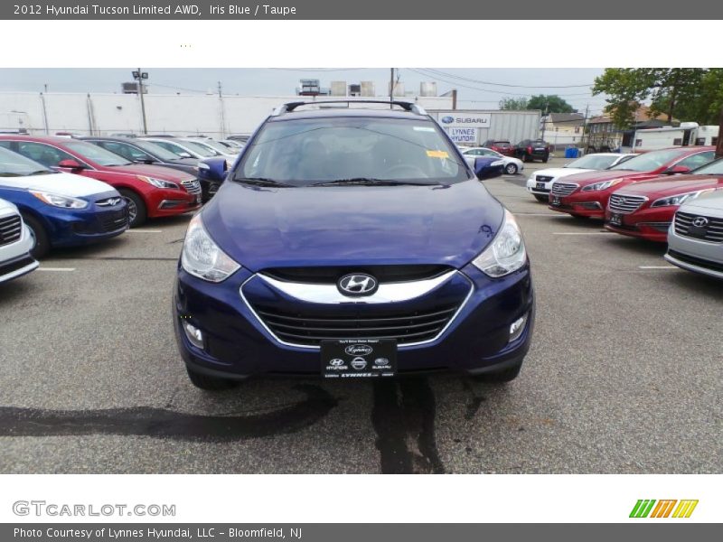 Iris Blue / Taupe 2012 Hyundai Tucson Limited AWD