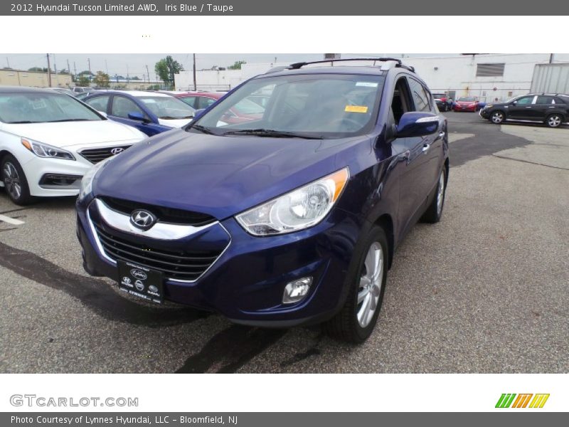 Iris Blue / Taupe 2012 Hyundai Tucson Limited AWD
