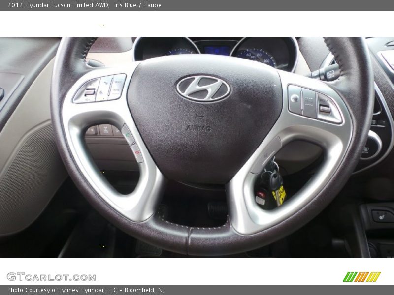 Iris Blue / Taupe 2012 Hyundai Tucson Limited AWD