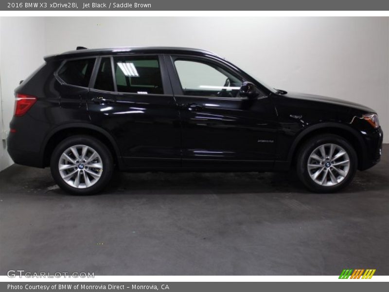 Jet Black / Saddle Brown 2016 BMW X3 xDrive28i