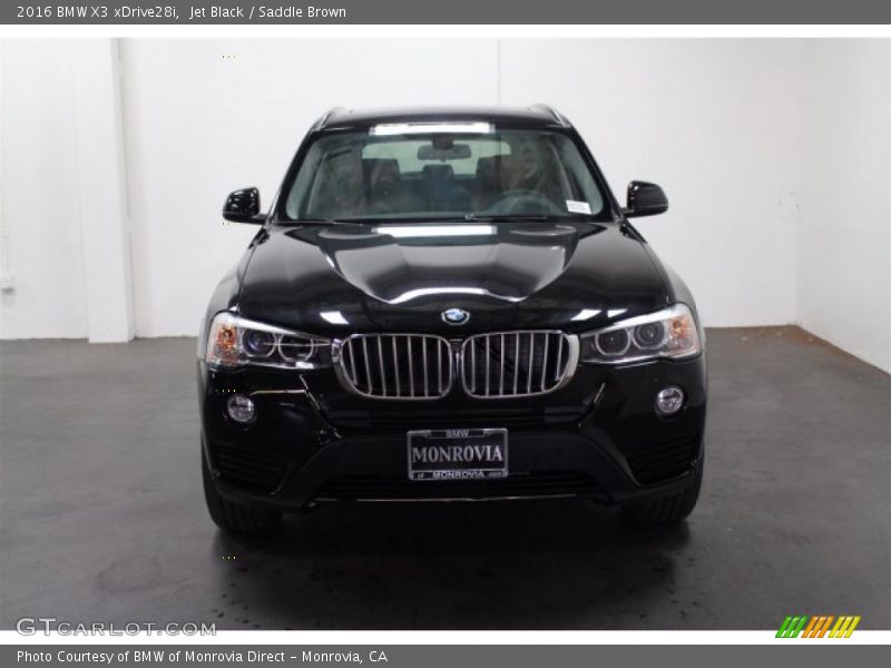 Jet Black / Saddle Brown 2016 BMW X3 xDrive28i