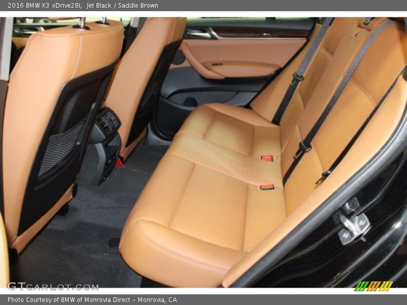 Jet Black / Saddle Brown 2016 BMW X3 xDrive28i