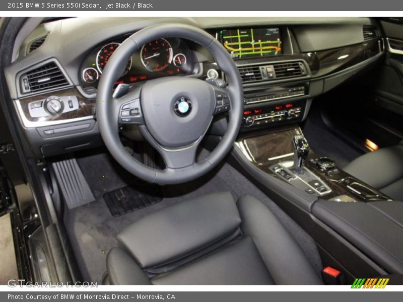 Jet Black / Black 2015 BMW 5 Series 550i Sedan