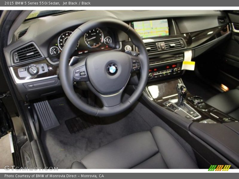 Jet Black / Black 2015 BMW 5 Series 550i Sedan