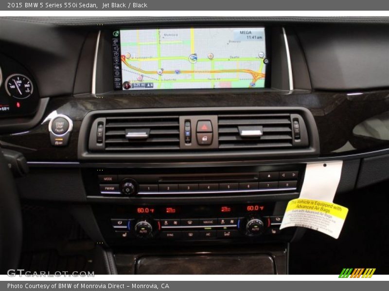 Jet Black / Black 2015 BMW 5 Series 550i Sedan
