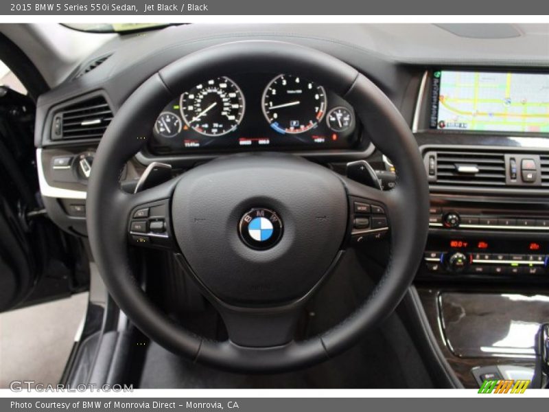 Jet Black / Black 2015 BMW 5 Series 550i Sedan