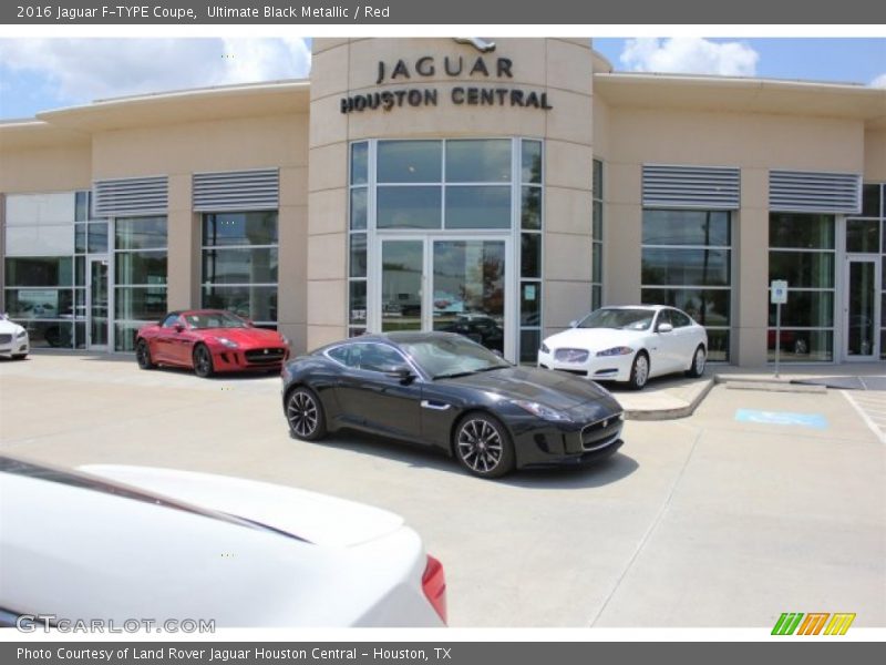 Ultimate Black Metallic / Red 2016 Jaguar F-TYPE Coupe