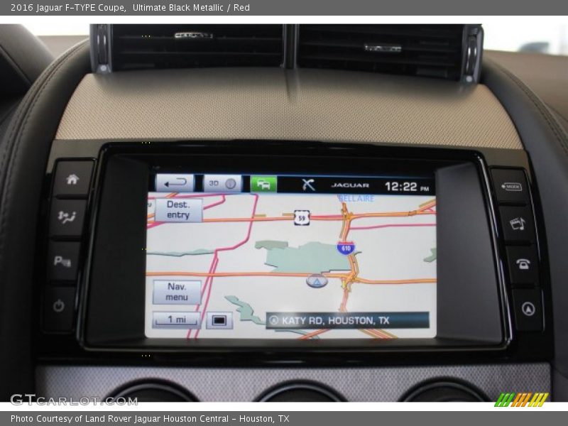 Ultimate Black Metallic / Red 2016 Jaguar F-TYPE Coupe