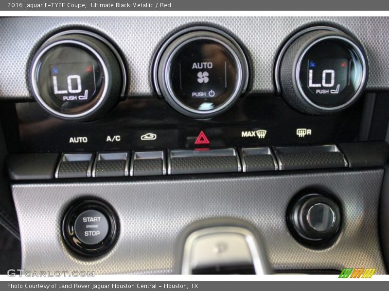 Ultimate Black Metallic / Red 2016 Jaguar F-TYPE Coupe