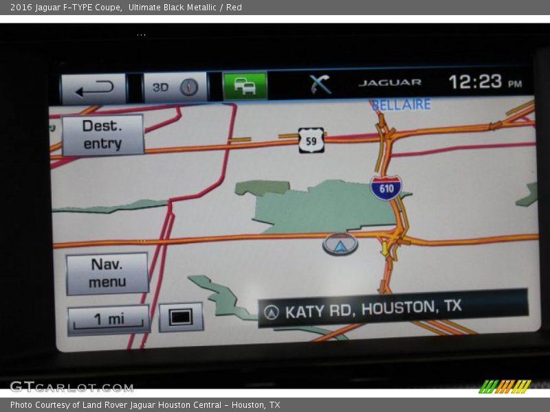 Ultimate Black Metallic / Red 2016 Jaguar F-TYPE Coupe