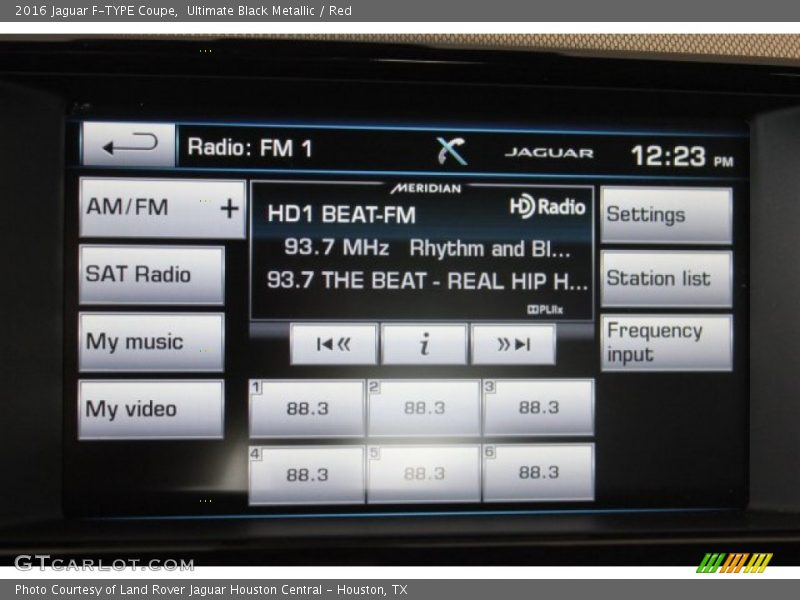 Ultimate Black Metallic / Red 2016 Jaguar F-TYPE Coupe