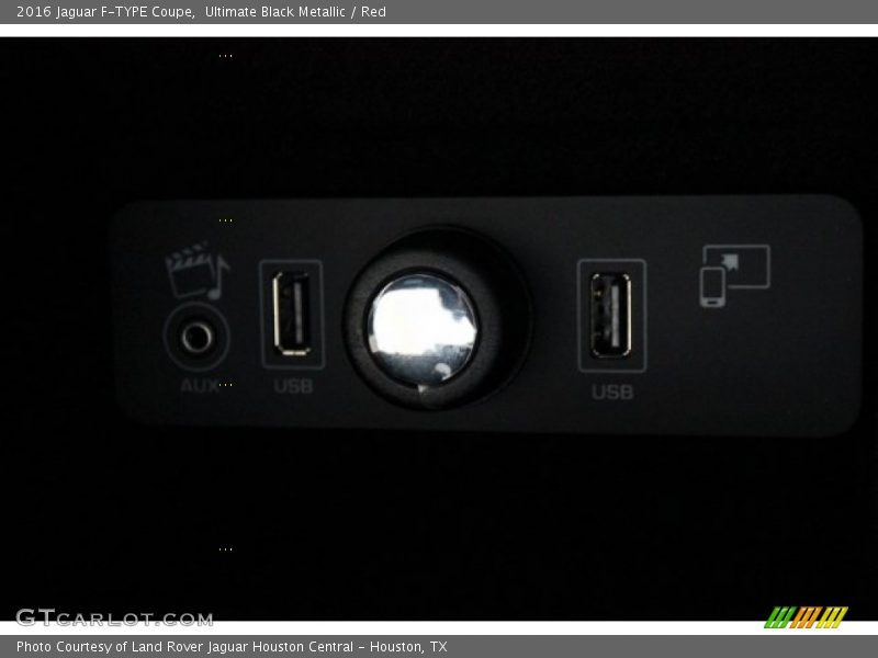 Ultimate Black Metallic / Red 2016 Jaguar F-TYPE Coupe