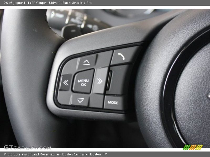 Ultimate Black Metallic / Red 2016 Jaguar F-TYPE Coupe