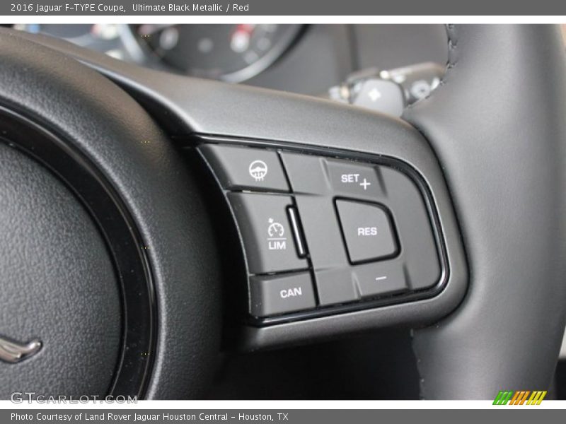 Ultimate Black Metallic / Red 2016 Jaguar F-TYPE Coupe