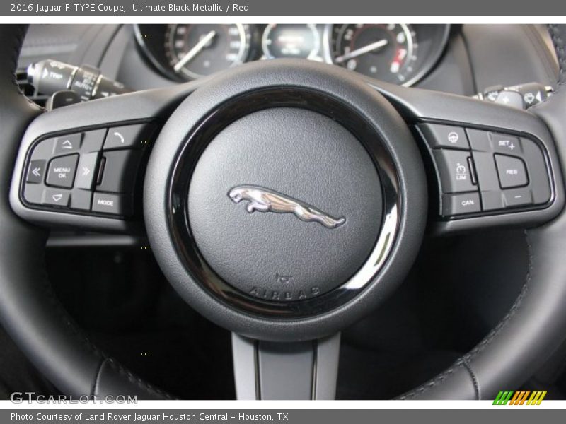 Ultimate Black Metallic / Red 2016 Jaguar F-TYPE Coupe
