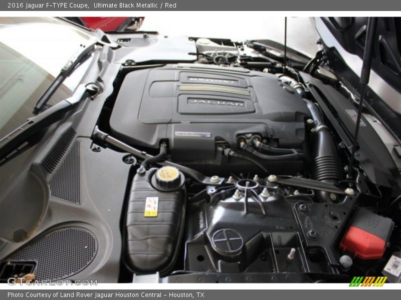 Ultimate Black Metallic / Red 2016 Jaguar F-TYPE Coupe