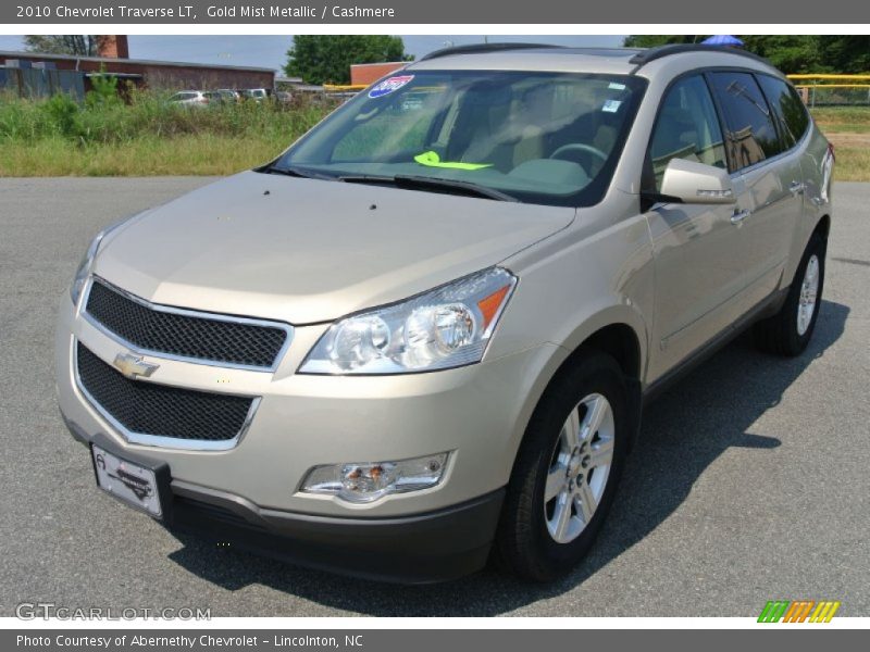 Gold Mist Metallic / Cashmere 2010 Chevrolet Traverse LT
