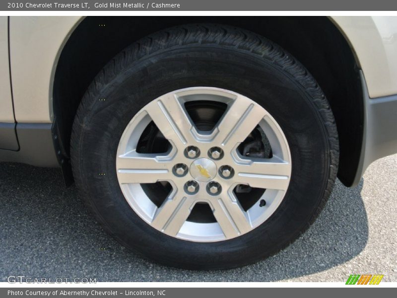 Gold Mist Metallic / Cashmere 2010 Chevrolet Traverse LT