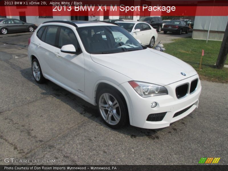 Alpine White / Black 2013 BMW X1 xDrive 28i