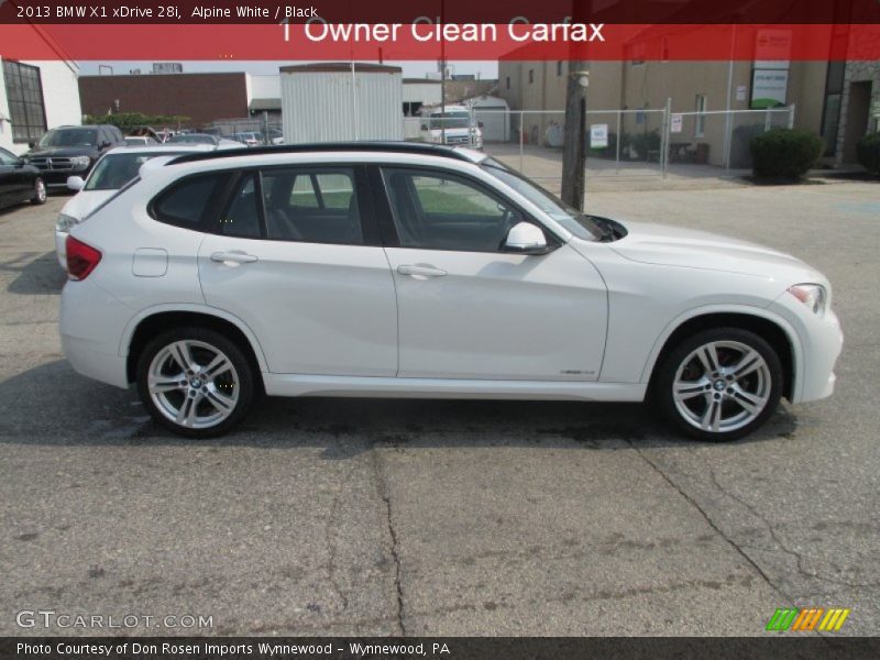 Alpine White / Black 2013 BMW X1 xDrive 28i