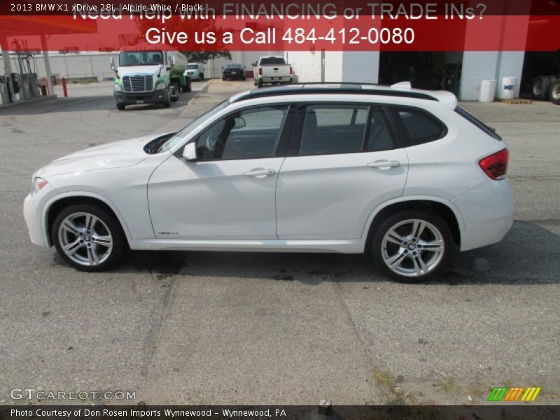 Alpine White / Black 2013 BMW X1 xDrive 28i
