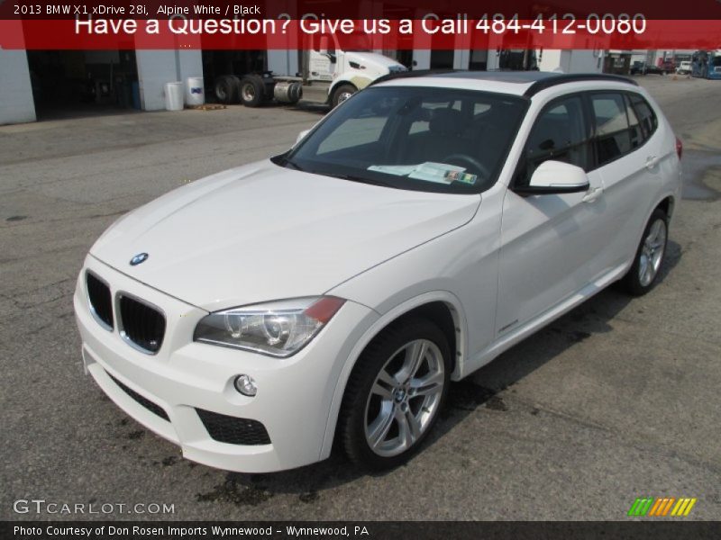 Alpine White / Black 2013 BMW X1 xDrive 28i