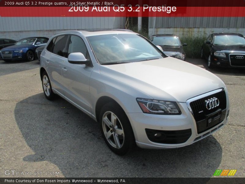 Ice Silver Metallic / Black 2009 Audi Q5 3.2 Prestige quattro