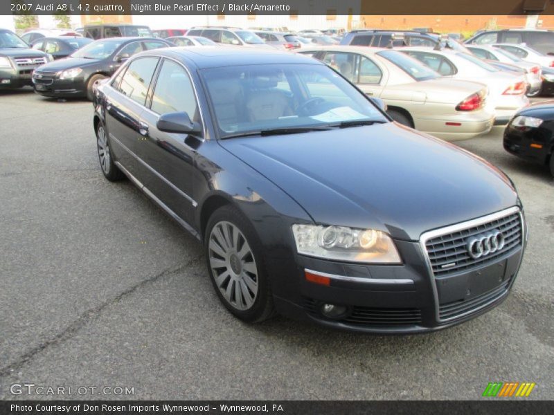 Night Blue Pearl Effect / Black/Amaretto 2007 Audi A8 L 4.2 quattro