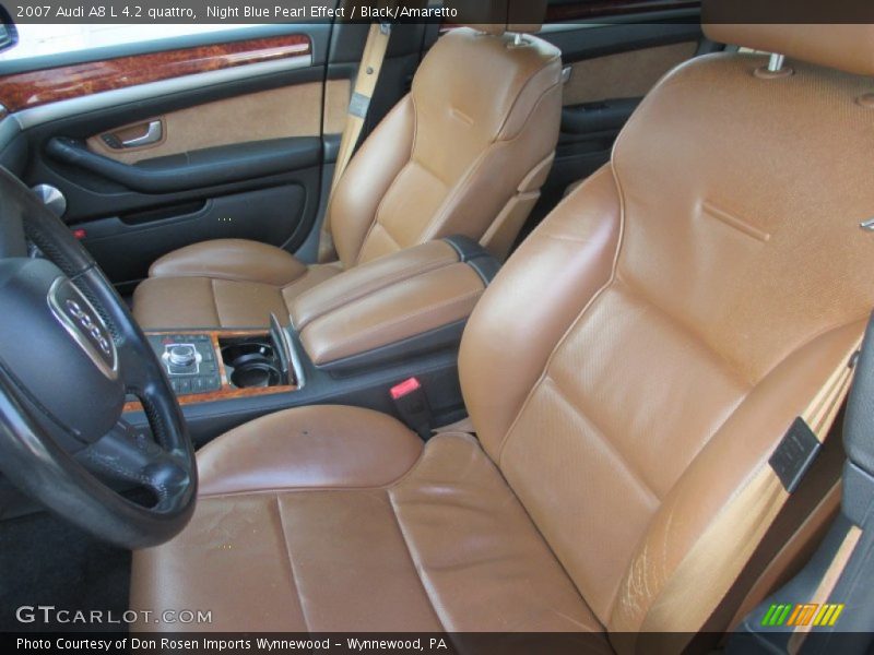 Night Blue Pearl Effect / Black/Amaretto 2007 Audi A8 L 4.2 quattro
