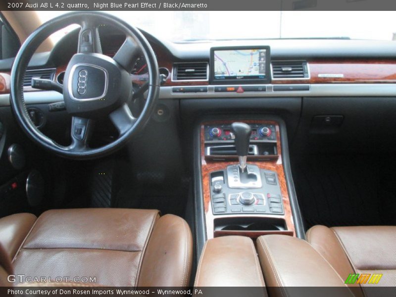 Night Blue Pearl Effect / Black/Amaretto 2007 Audi A8 L 4.2 quattro