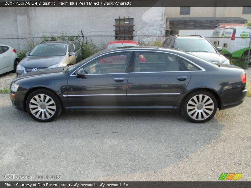 Night Blue Pearl Effect / Black/Amaretto 2007 Audi A8 L 4.2 quattro