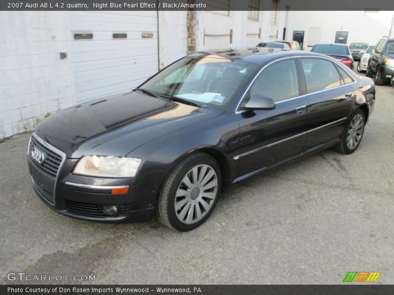 Night Blue Pearl Effect / Black/Amaretto 2007 Audi A8 L 4.2 quattro