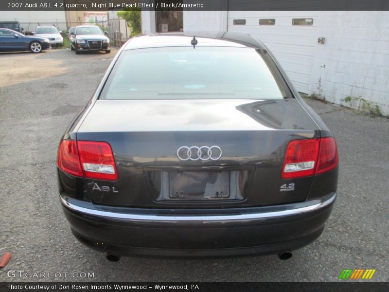 Night Blue Pearl Effect / Black/Amaretto 2007 Audi A8 L 4.2 quattro