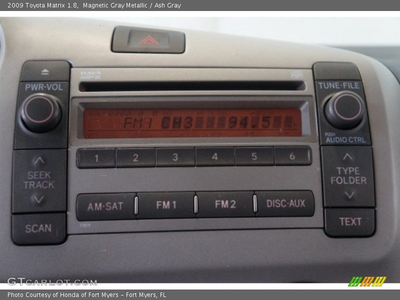 Magnetic Gray Metallic / Ash Gray 2009 Toyota Matrix 1.8